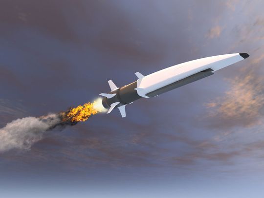 A 3D illustration of hypersonic missile