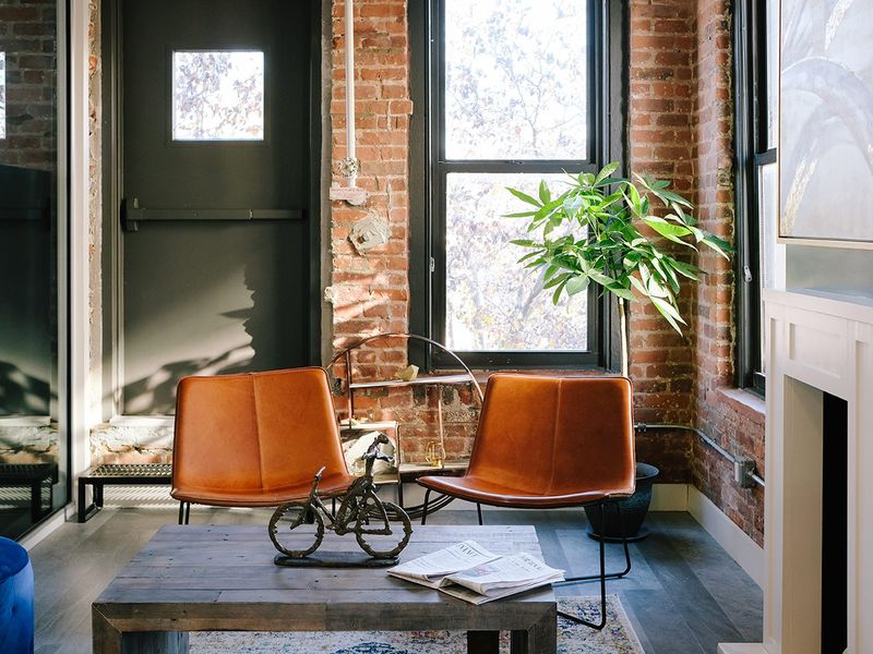 Industrial interior design style home room 