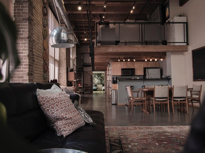 Industrial interior design style room house 