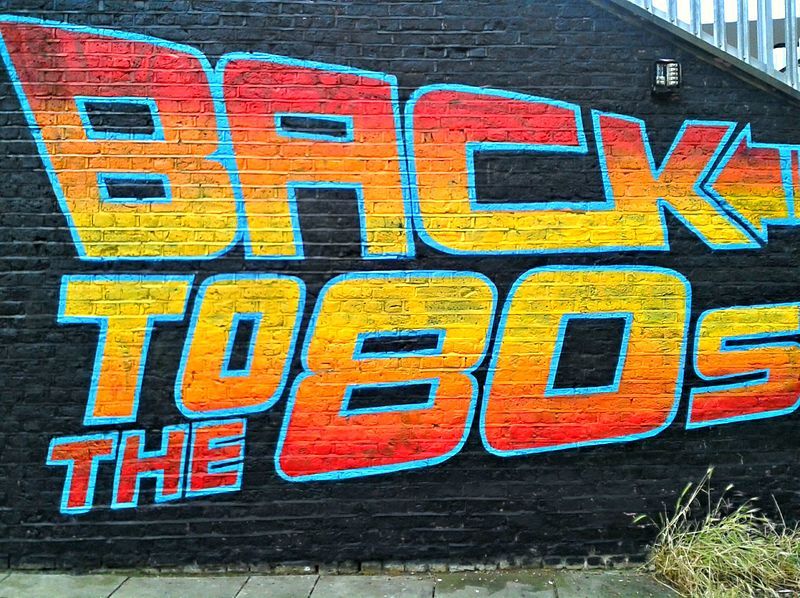 Retro 1980s graffiti 