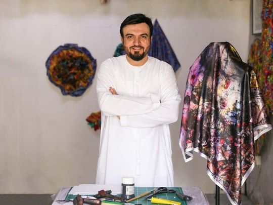 Emirati Al Banna became the first artist to be part of the project to promote local talents.