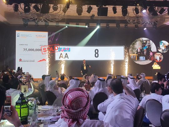 Watch: RTA special plate number AA8 sold for whopping Dh35 million at Most Noble Numbers charity auction | Government – Gulf News