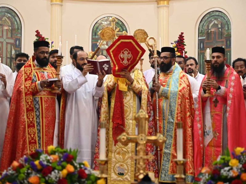 Easter service at St Thomas Orthodox Church in Dubai, UAE