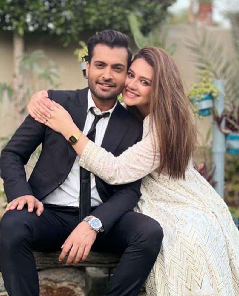 Zara Noor Abbas and  husband Asad Siddique 