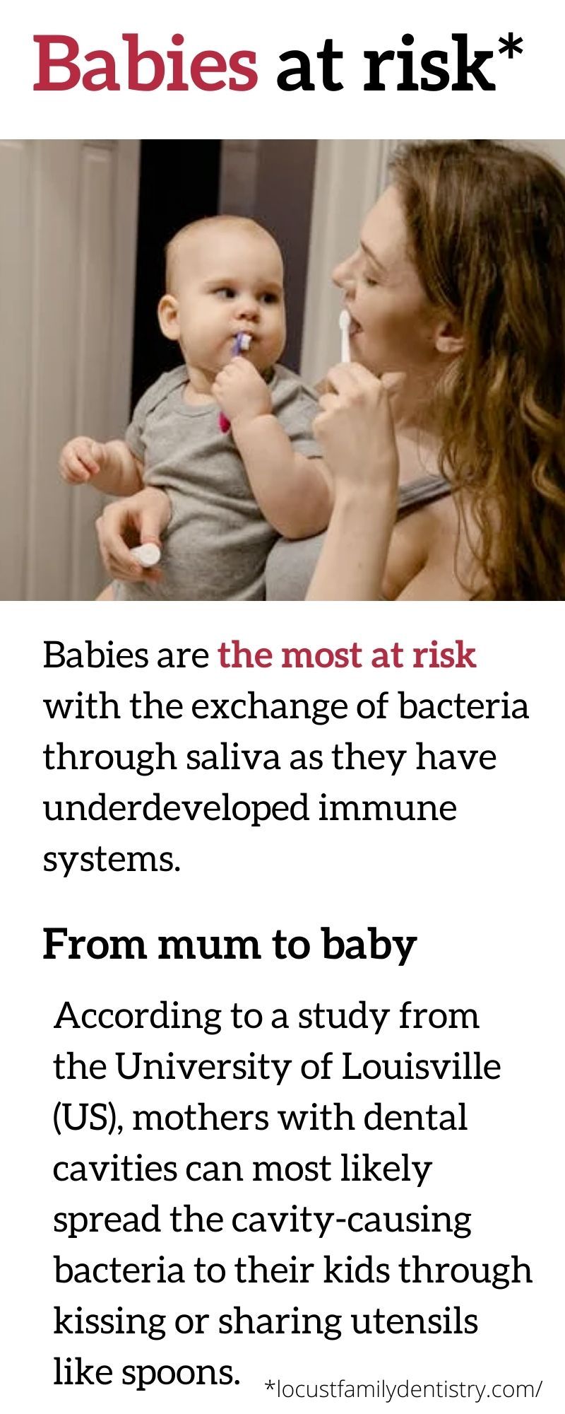 Babies at risk cavity