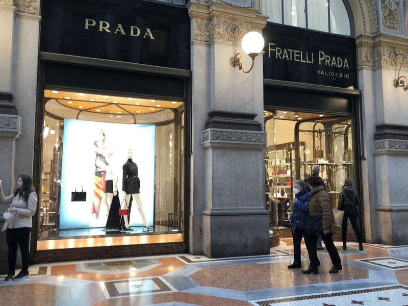 The first-ever Prada store in the world.