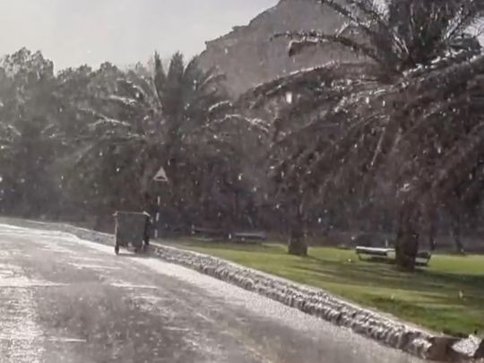 Rain in Al Ain