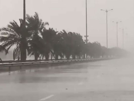Heavy rain hits Al Ain 