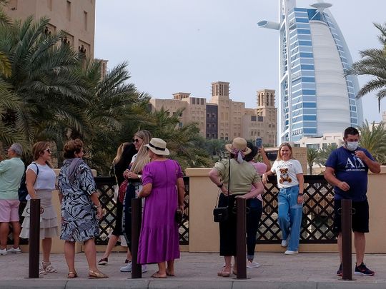 STOCK Tourists Dubai Madinat Jumeirah