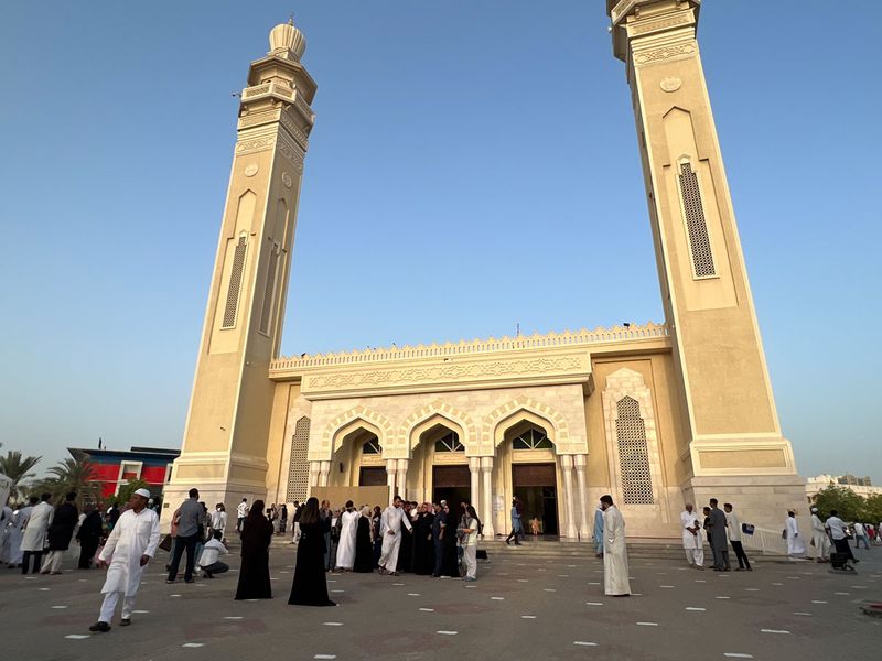 Eid prayers at Abu Bakr Al Siddique mosque in Dubai