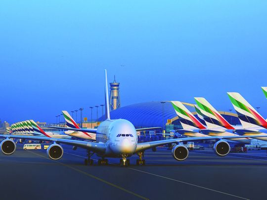 STOCK Dubai airport Emirates airlines
