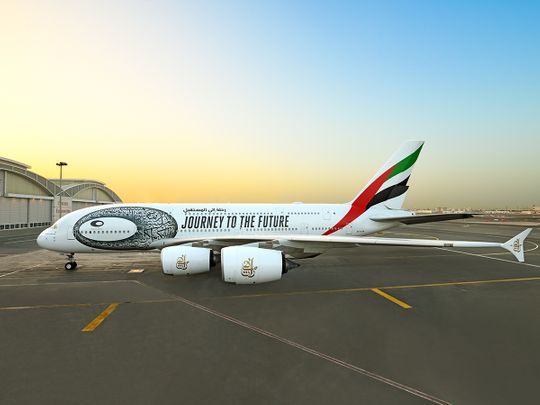 Stock - Emirates Museum of the Future livery