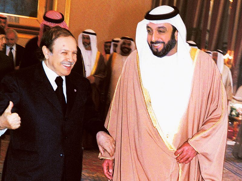 Shaikh Khalifa receives Algerian President Abdul Aziz Bouteflika