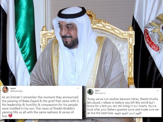 Social media users mourn passing of Sheikh Khalifa