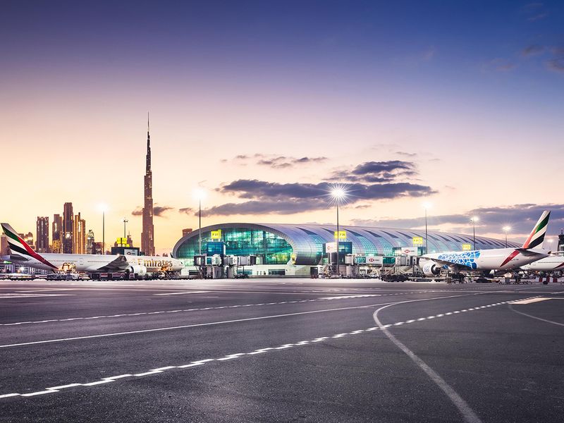 Stock Dubai Airport Emirates