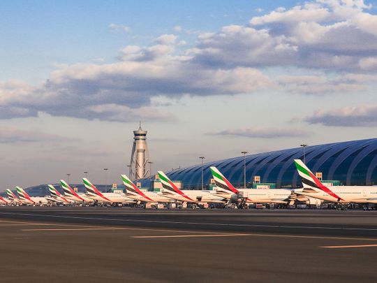 Stock Dubai Airport Emirates
