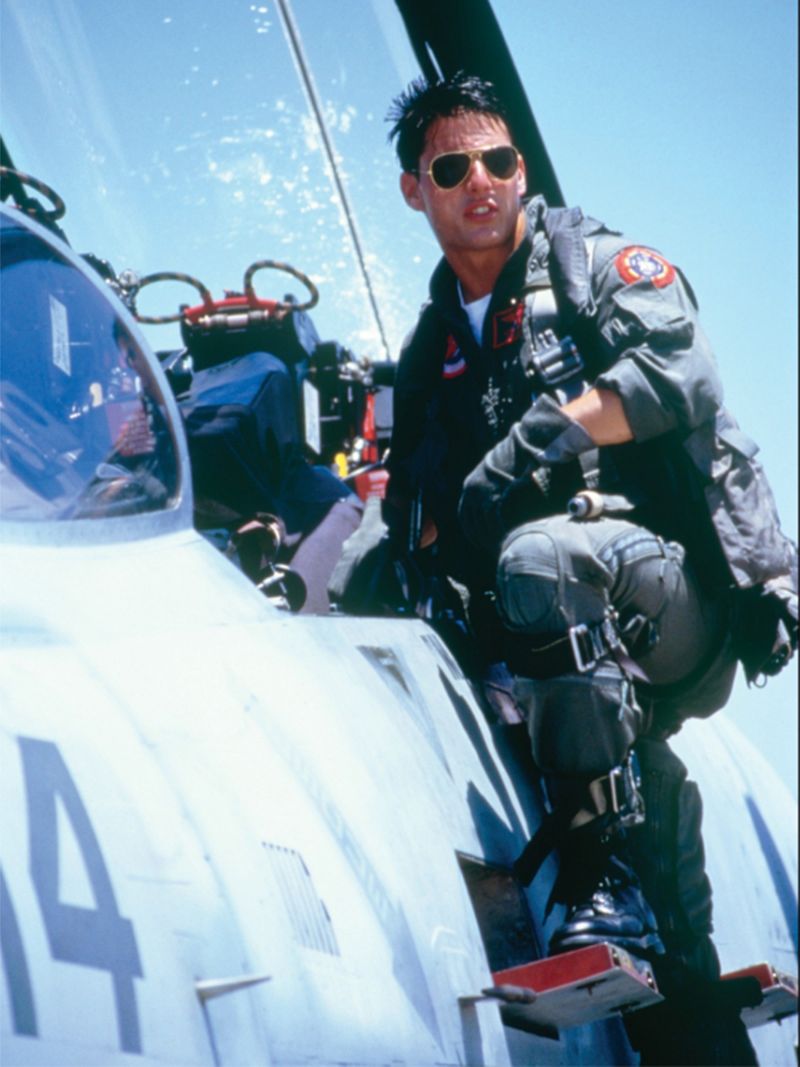 Tom Cruise in the 1986 'Top Gun'