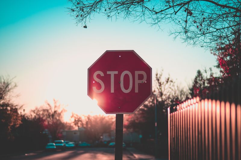 Stop sign slow living 