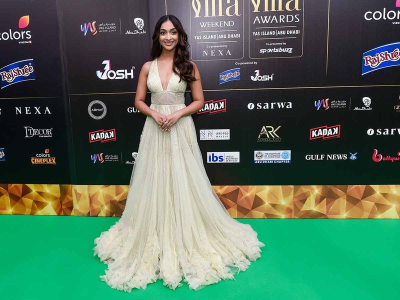 Actress Sharvari Wagh arrive at the IIFA Rocks green carpet  