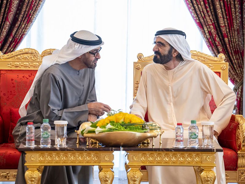 Shaikh Mohamed Bin Zayed Al Nahyan visits Shaikh Mohamed Bin Rashid Al Maktoum
