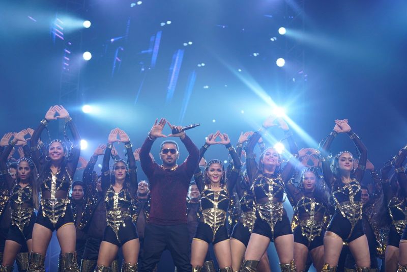 Yo Yo Honey Singh on stage at IIFA Rocks 2022