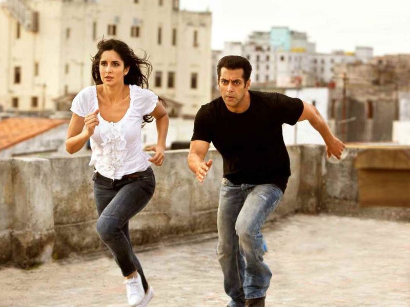 Abovel: Katrina Kaif(left) and Salman Khan (right) in Tiger Zinda Hain