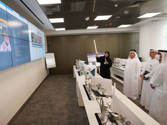 RTA chief Mattar Al Tayer (second from left) was briefed about the latest projects during the meeting
