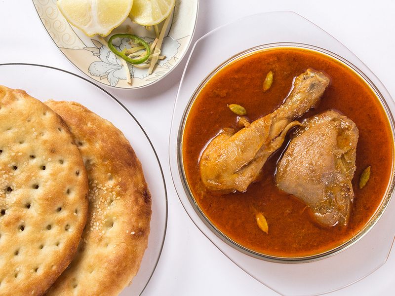 Sheermal paired with a spicy nihari. Image used for illustrative purpose only.
