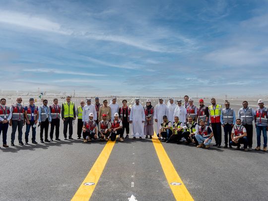 Dubai airport runway work
