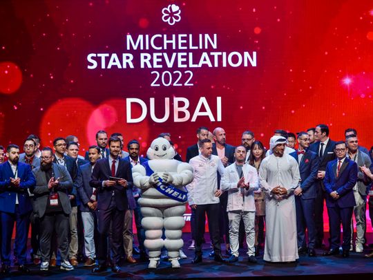 The Michelin Guide Star Revelation event in Dubai on Tuesday.