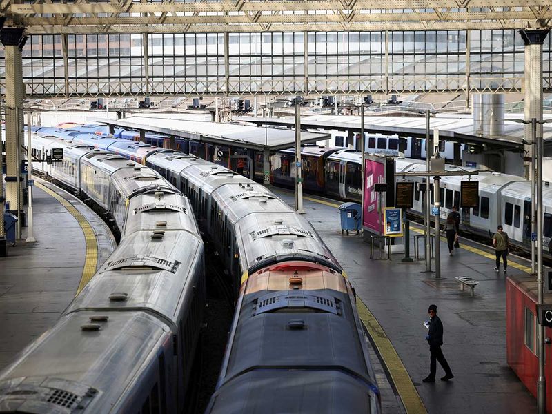 Waterloo UK rail strike