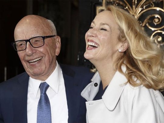 Rupert Murdoch and Jerry Hall, 