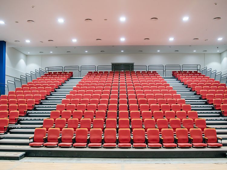The acoustically designed music performance hall at Durham School Dubai
