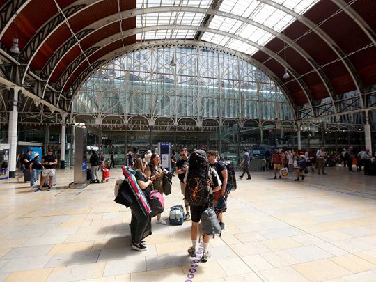 UK rail strike london
