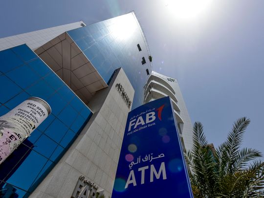 FAB First Abu Dhabi Bank in Dubai. 