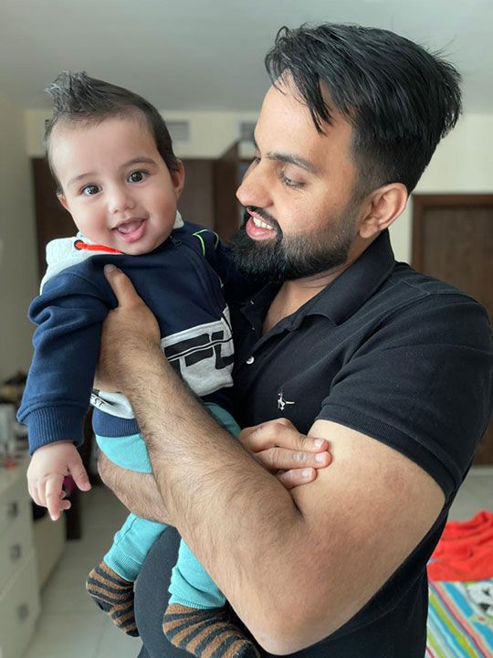 Hassan Maidiha and his son