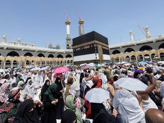 Saudii Arabi kaaba pilgrims