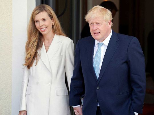 British Prime Minister Boris Johnson and wife Carrie