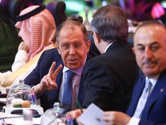 Russian Foreign Minister Sergei Lavrov G20