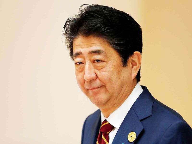 Shinzo Abe, Japan's former prime minister.