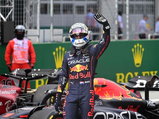 F1 - Max Verstappen on winning pole