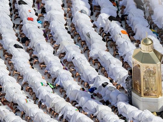 Hajj pilgrims perform the Farewell Tawaf