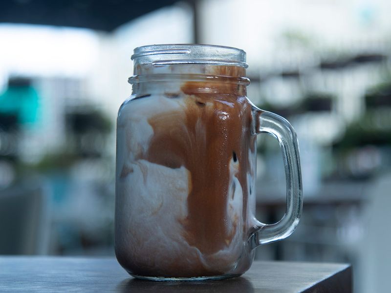 Iced mocha coffee 