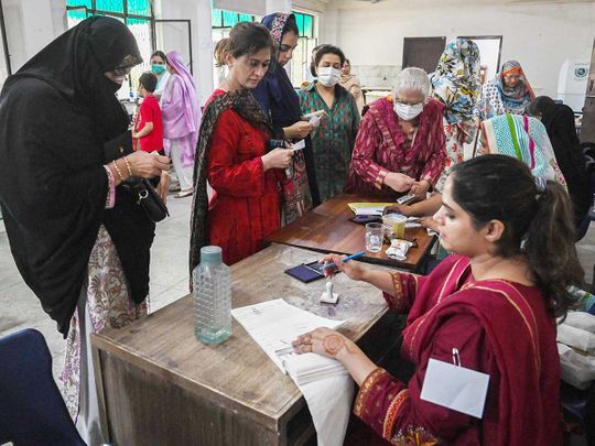 pakistan polling booth election punjab lahore
