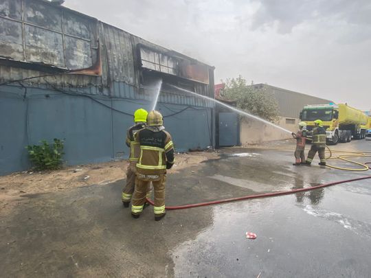 Dubai timber warehouse fire in Ras Al Khor 2 on Jul 26
