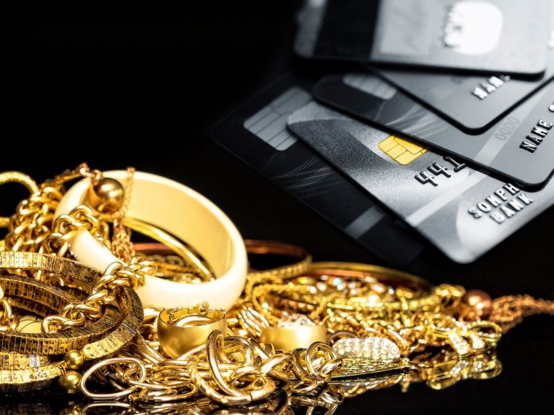 Gold credit card combo
