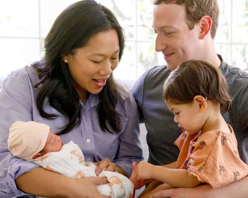 Mark Zuckerberg Priscilla Chan and family 