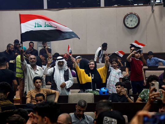 Iraq protest parliament