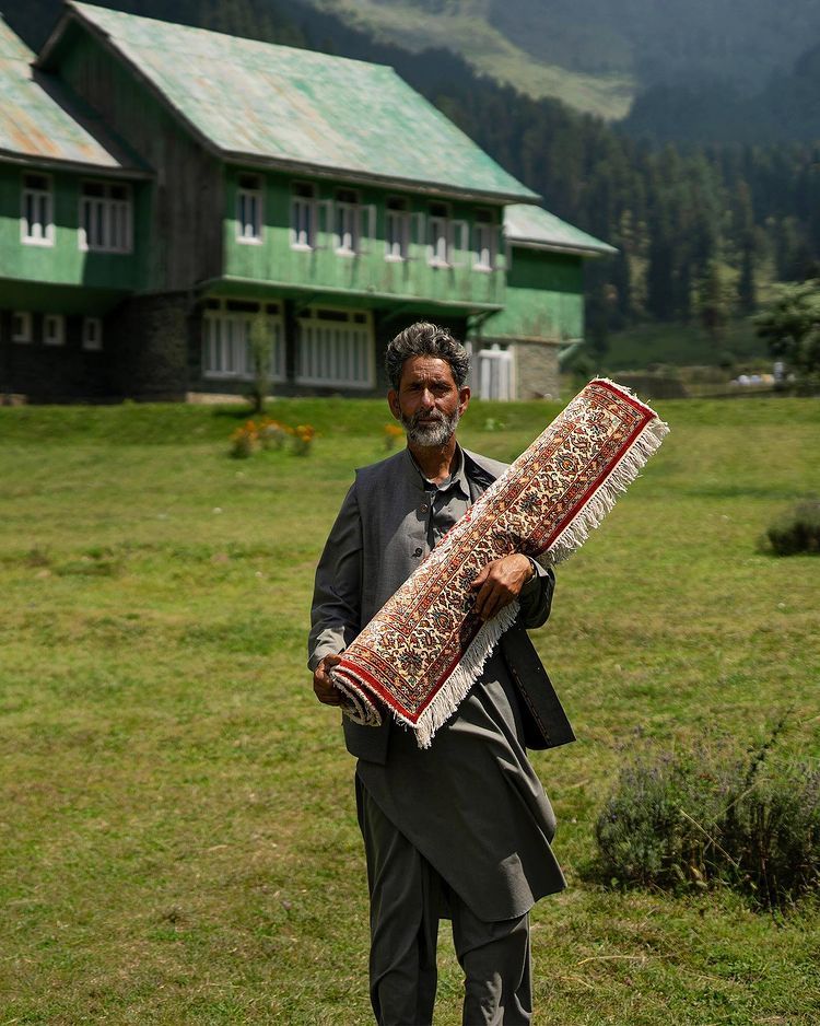 Kashmiri Oriental carpets woven art