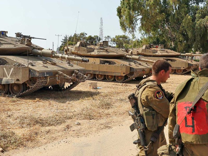  Israel-Gaza border tanks